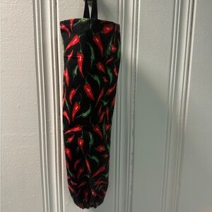 Chili Pepper Hanging Bag Organizer - Black & Red